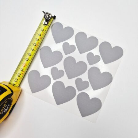 Triigitav helkiv kleebis "Südamed"