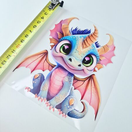 Triigitav kleebis "Roosa draakon"