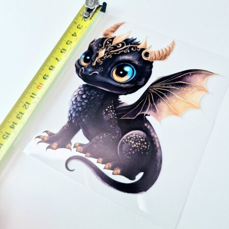 Triigitav kleebis "Must draakon"