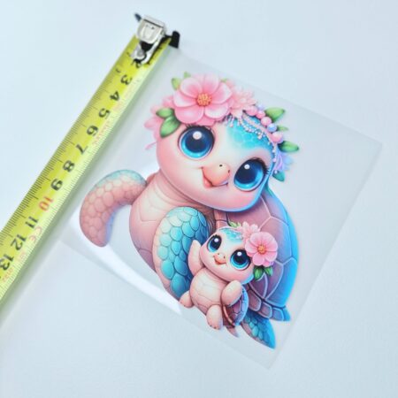 Triigitav kleebis "Kilpkonna ema ja laps"