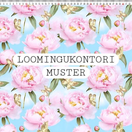 Dressikangas "Roosad pojengid"