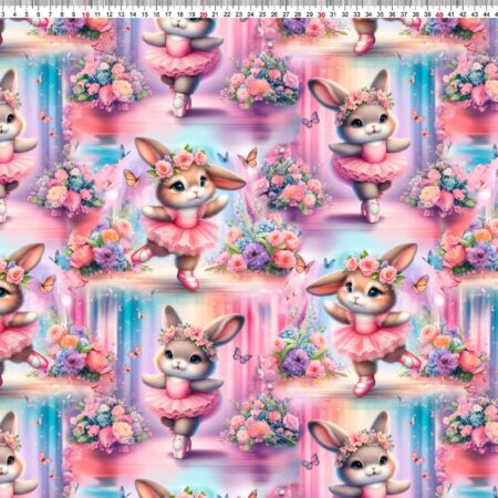 Puuvillatrikotaaž "Jänesed"