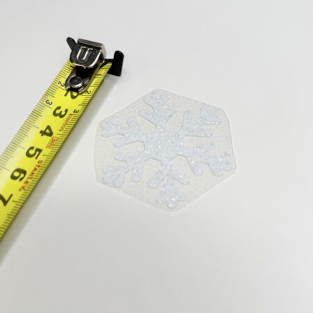 Triigitav glitter motiiv Väike lumehelves