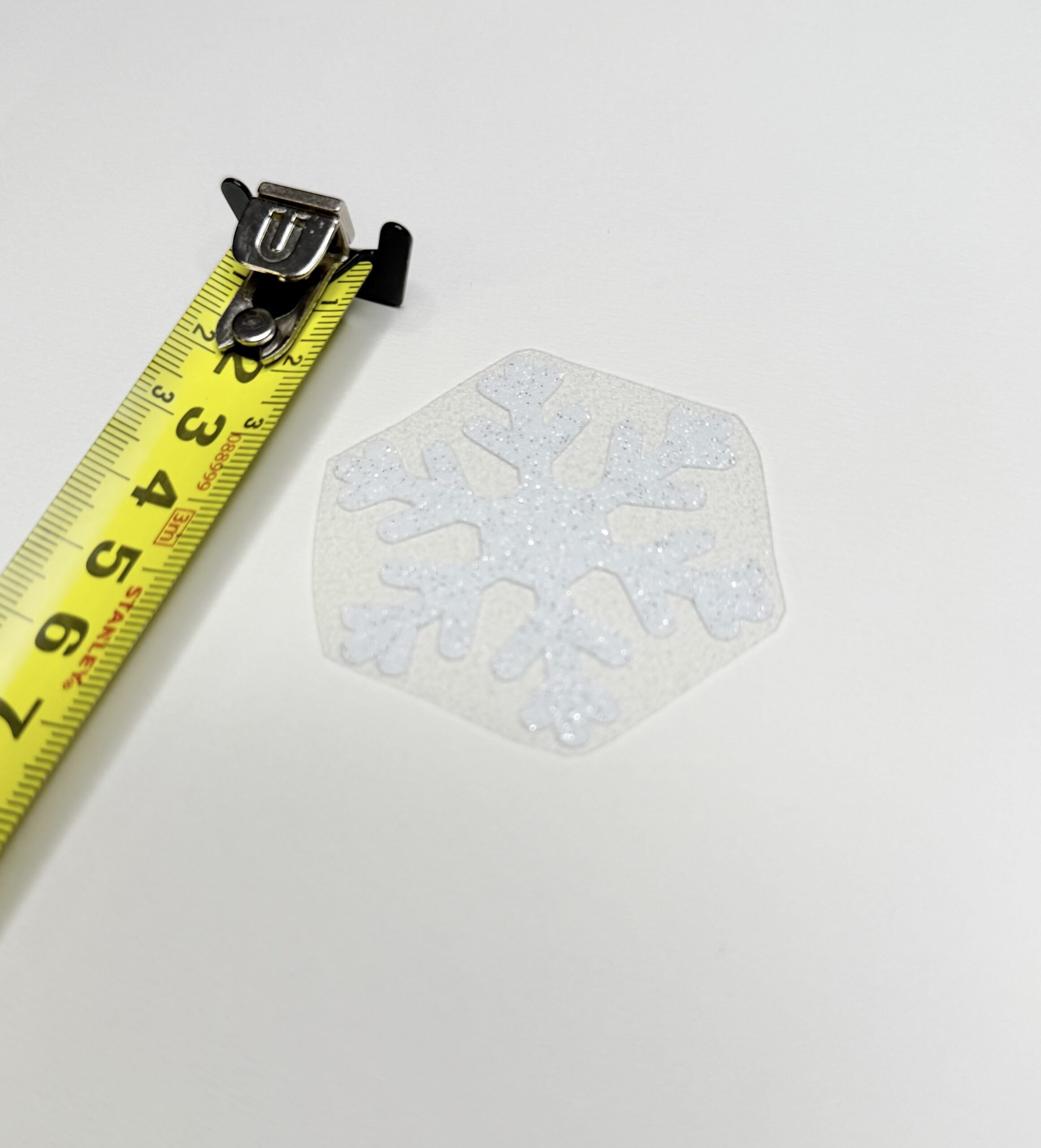 Triigitav glitter motiiv Väike lumehelves