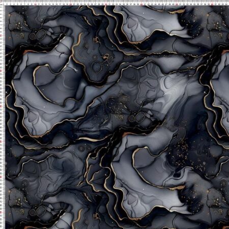 Puuvillatrikotaaž "Must vesivärv"