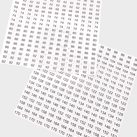 Triigitav suurusnumber 50-92/98-170