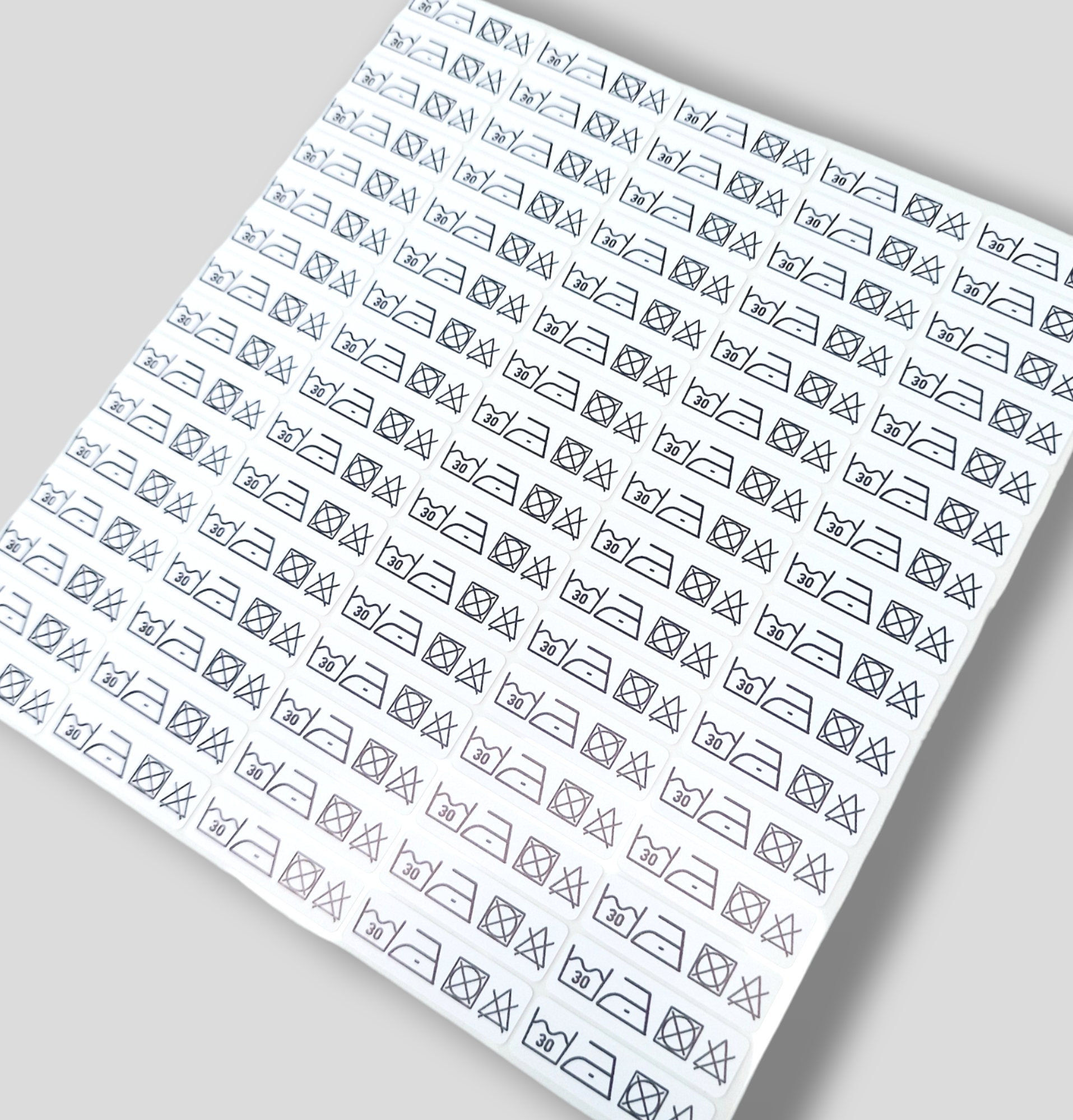 Triigitav kleebis "Hooldusjuhised"