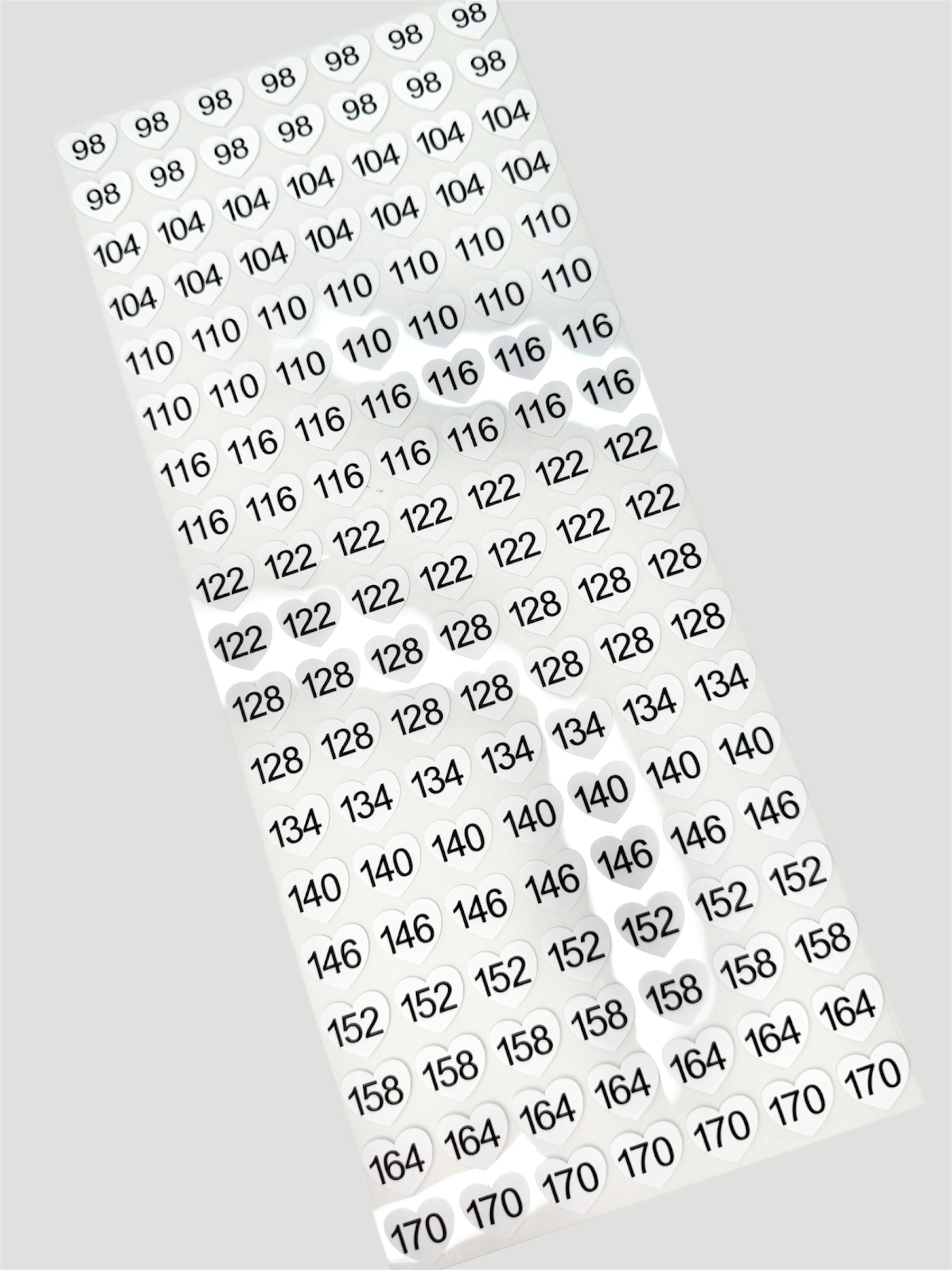 Triigitav suurusnumber SÜDA 50-92/98-170 - Image 2