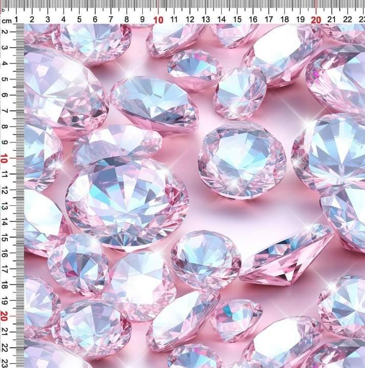 Dressikangas "Roosad kristallid"