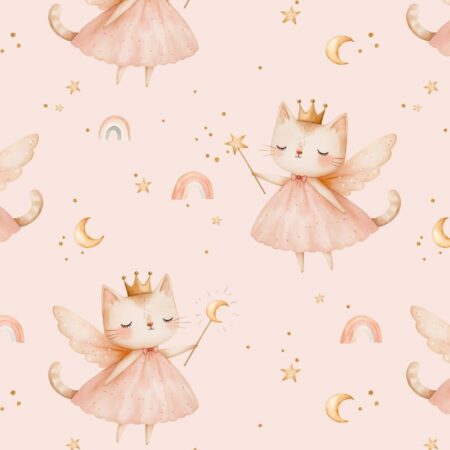 Puuvillatrikotaaž "Printsess Kass"