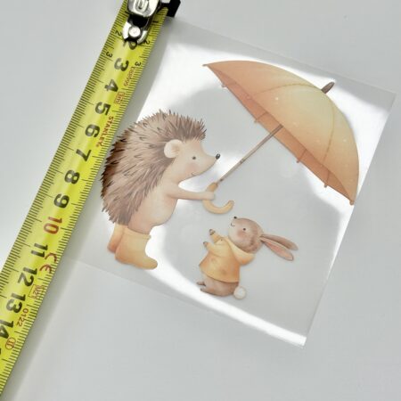 Triigitav kleebis "Siilike ja jänes"