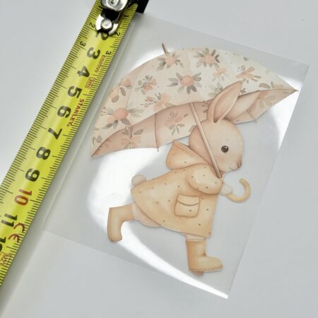 Triigitav kleebis "Jänes vihmavarjuga"