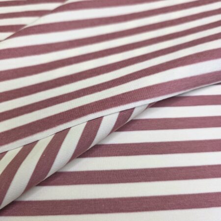 Triibuline puuvillatrikotaaž "Vanaroosa"