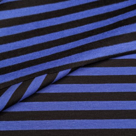 Triibuline puuvillatrikotaaž "Sinine"