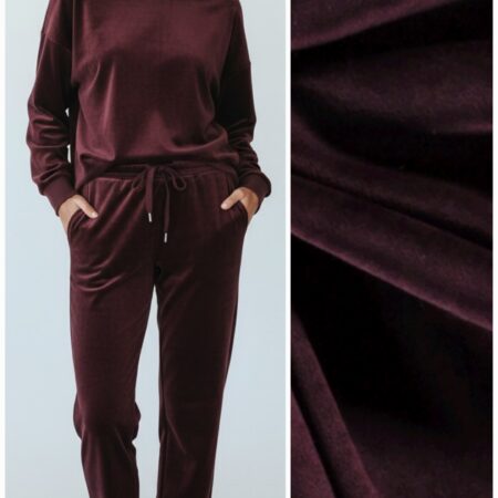 LUX veluur "Tumepunane"