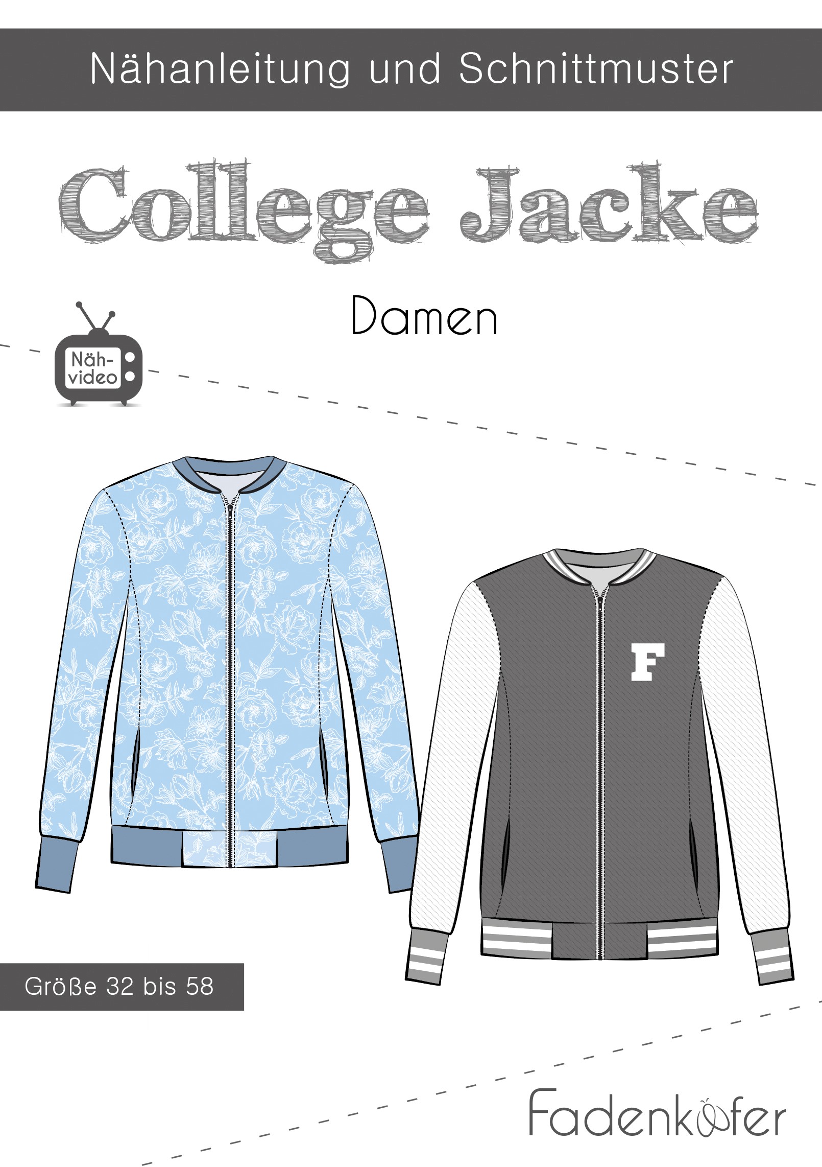Paberlõige naiste jakk "College Jacke"